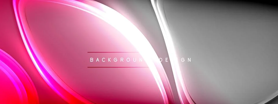Vector abstract background - liquid transparent bubble shapes on fluid gradient Stock Illustration