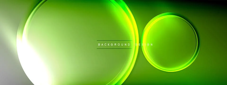 Vector abstract background - liquid transparent bubble shapes on fluid gradient Stock Illustration