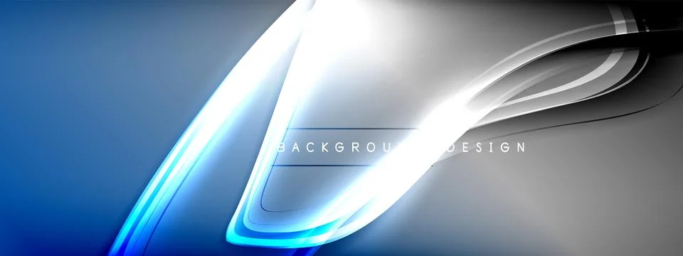 Vector abstract background - liquid transparent bubble shapes on fluid gradient イラスト素材