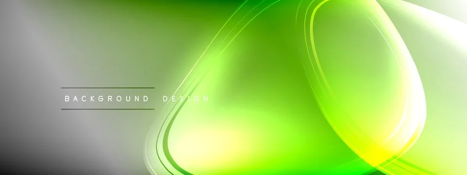 Vector abstract background - liquid transparent bubble shapes on fluid gradient Stock Illustration