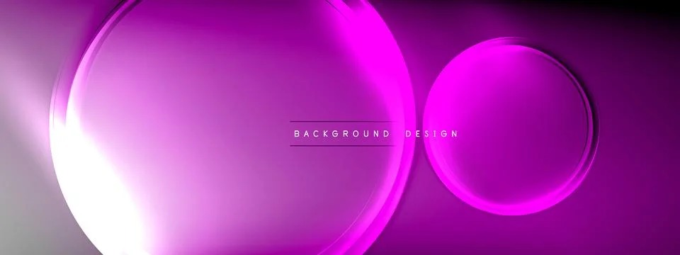 Vector abstract background - liquid transparent bubble shapes on fluid gradient Illustrazione stock