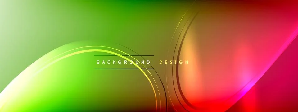 Vector abstract background - liquid transparent bubble shapes on fluid gradient Illustrazione stock
