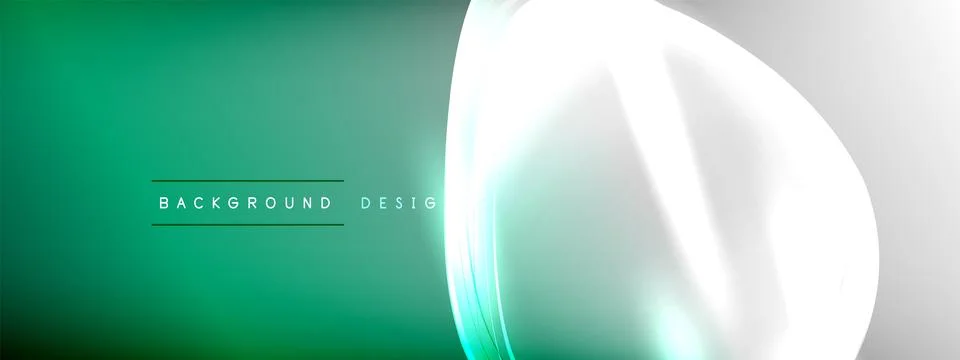 Vector abstract background - liquid transparent bubble shapes on fluid gradient イラスト素材