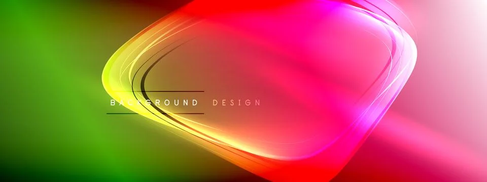 Vector abstract background - liquid transparent bubble shapes on fluid gradient Ilustración de archivo