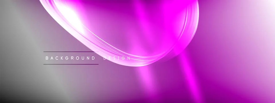 Vector abstract background - liquid transparent bubble shapes on fluid gradient Stock Illustration