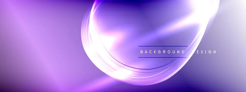 Vector abstract background - liquid transparent bubble shapes on fluid gradient Stock Illustration