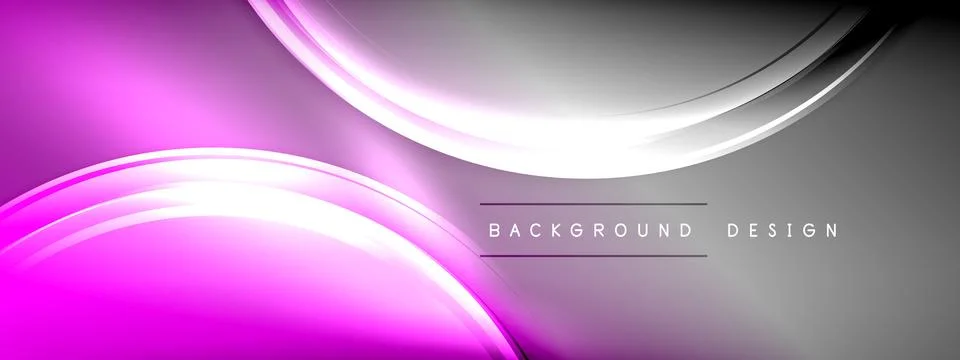 Vector abstract background - liquid transparent bubble shapes on fluid gradient Stock Illustration
