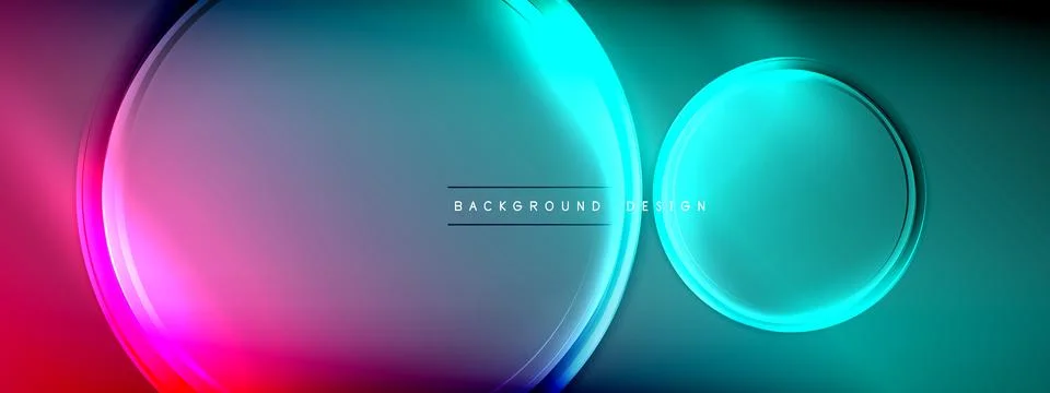 Vector abstract background - liquid transparent bubble shapes on fluid gradient Ilustración de archivo