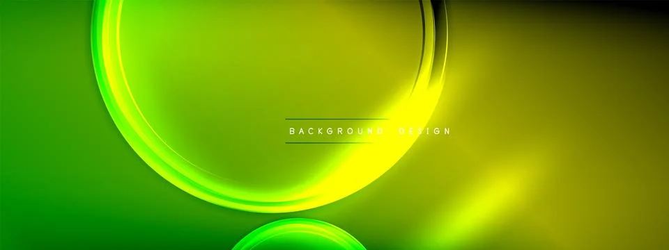 Vector abstract background - liquid transparent bubble shapes on fluid gradient Stock Illustration