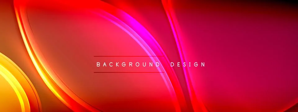 Vector abstract background - liquid transparent bubble shapes on fluid gradient Illustrazione stock