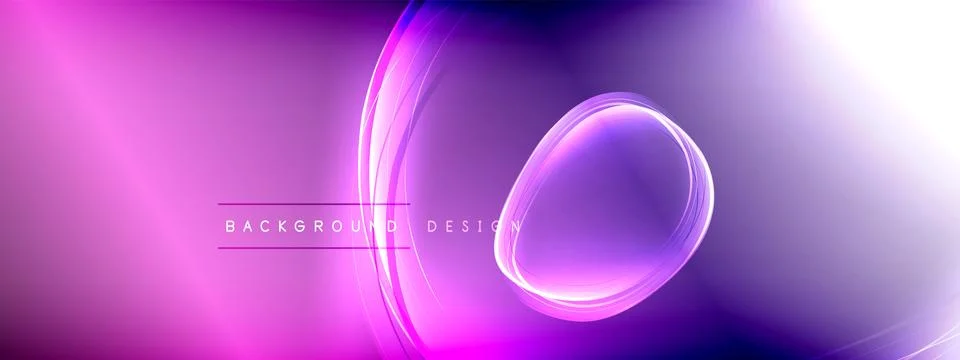 Vector abstract background - liquid transparent bubble shapes on fluid gradient Ilustración de archivo