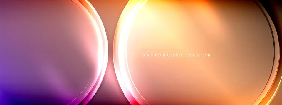 Vector abstract background - liquid transparent bubble shapes on fluid gradient イラスト素材