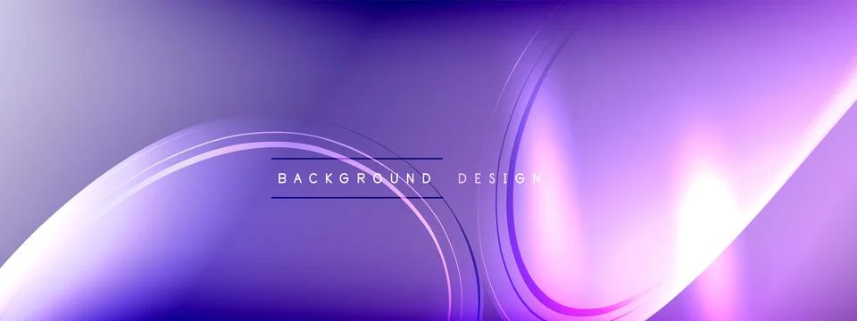 Vector abstract background - liquid transparent bubble shapes on fluid gradient Stock Illustration