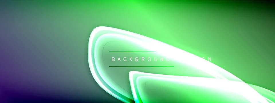 Vector abstract background - liquid transparent bubble shapes on fluid gradient Stock Illustration