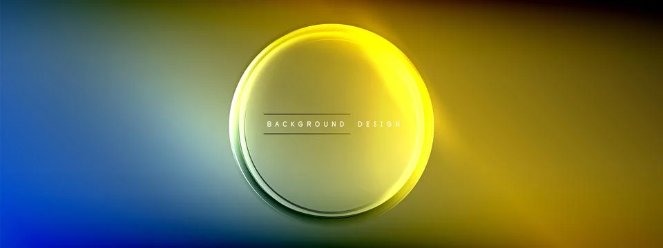 Vector abstract background - liquid transparent bubble shapes on fluid gradient Ilustración de archivo