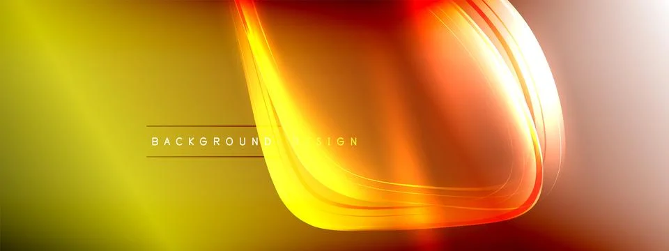 Vector abstract background - liquid transparent bubble shapes on fluid gradient Stock Illustration