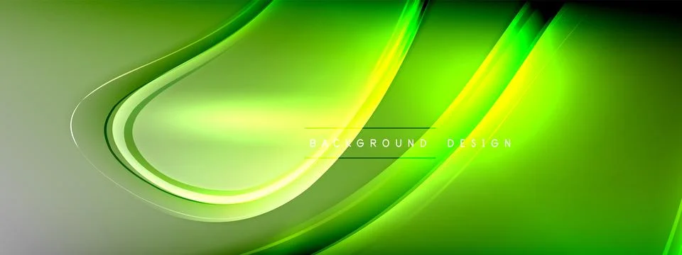Vector abstract background - liquid transparent bubble shapes on fluid gradient Stock Illustration