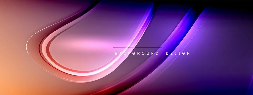 Vector abstract background - liquid transparent bubble shapes on fluid gradient Ilustración de archivo