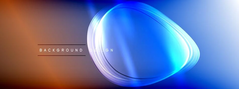 Vector abstract background - liquid transparent bubble shapes on fluid gradient Ilustración de archivo