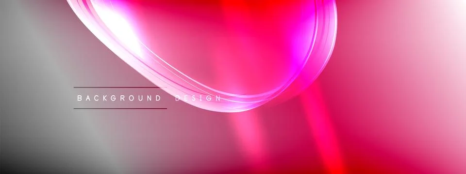 Vector abstract background - liquid transparent bubble shapes on fluid gradient Stock Illustration