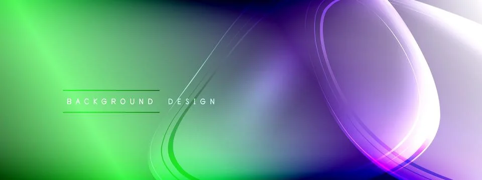 Vector abstract background - liquid transparent bubble shapes on fluid gradient Stock Illustration
