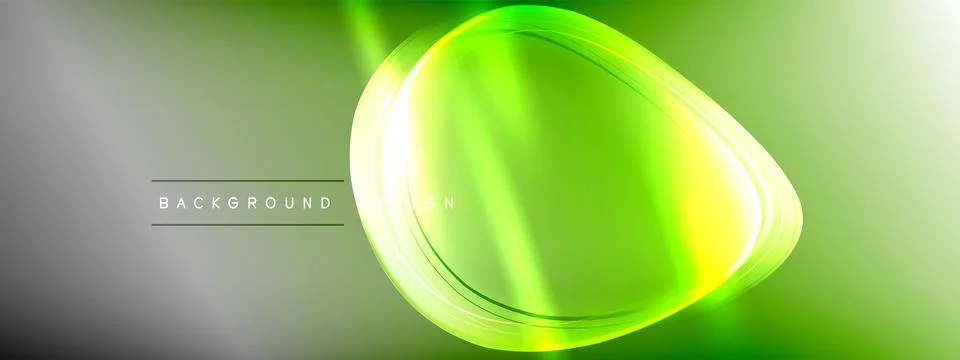 Vector abstract background - liquid transparent bubble shapes on fluid gradient Stock Illustration