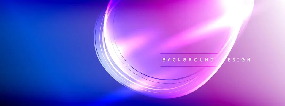 Vector abstract background - liquid transparent bubble shapes on fluid gradient 스톡 일러스트