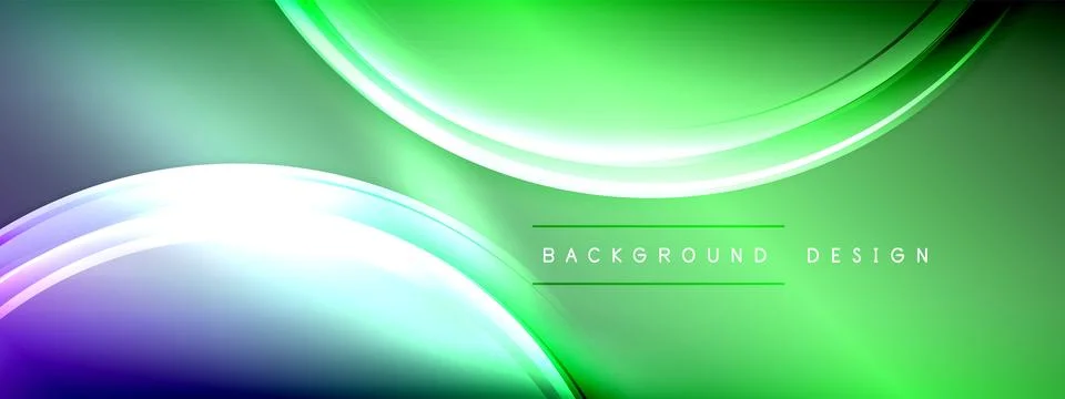 Vector abstract background - liquid transparent bubble shapes on fluid gradient Illustrazione stock