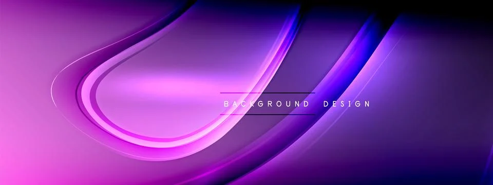 Vector abstract background - liquid transparent bubble shapes on fluid gradient Ilustración de archivo