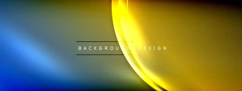 Vector abstract background - liquid transparent bubble shapes on fluid gradient Stock Illustration