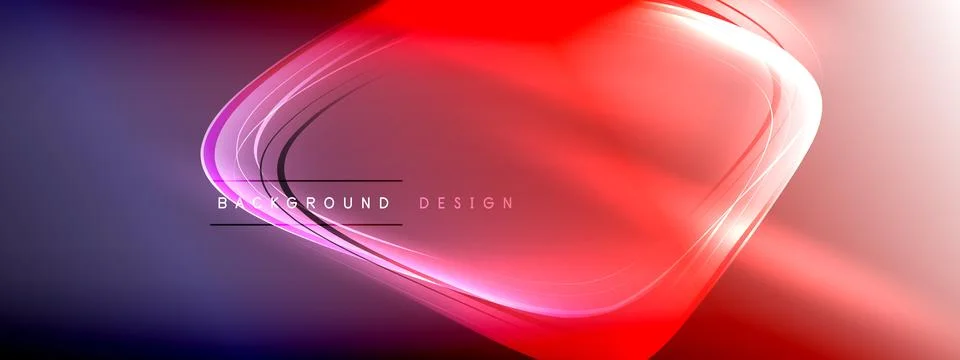 Vector abstract background - liquid transparent bubble shapes on fluid gradient Ilustración de archivo