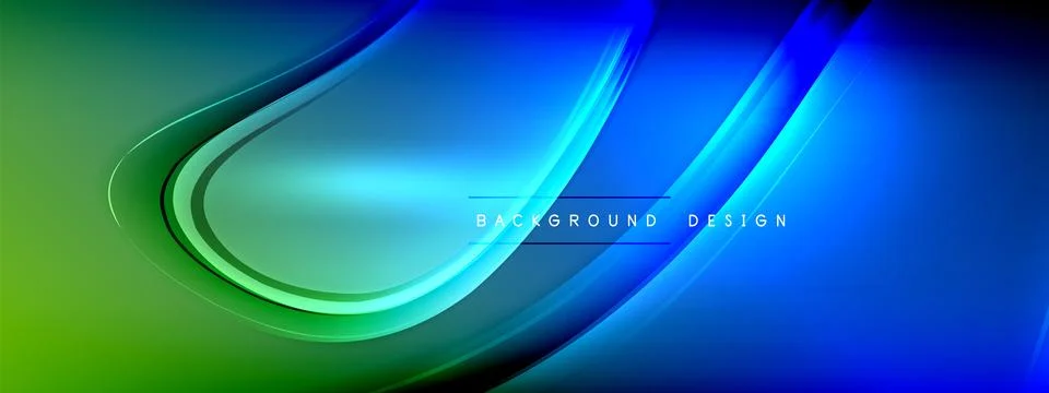Vector abstract background - liquid transparent bubble shapes on fluid gradient Illustrazione stock