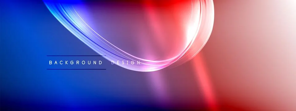 Vector abstract background - liquid transparent bubble shapes on fluid gradient Ilustración de archivo