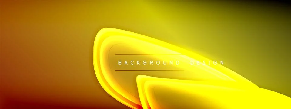 Vector abstract background - liquid transparent bubble shapes on fluid gradient Stock Illustration