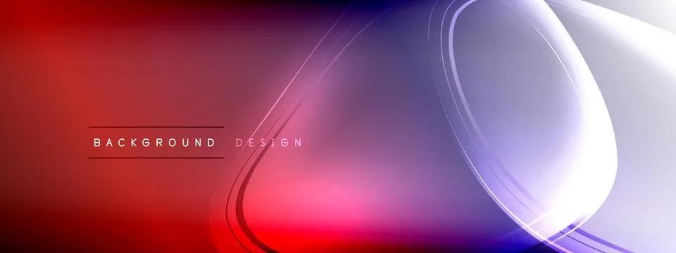 Vector abstract background - liquid transparent bubble shapes on fluid gradient 스톡 일러스트