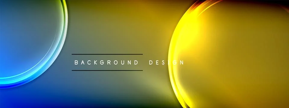 Vector abstract background - liquid transparent bubble shapes on fluid gradient 스톡 일러스트
