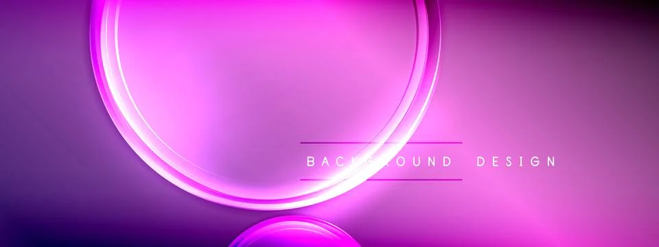 Vector abstract background - liquid transparent bubble shapes on fluid gradient Stock Illustration