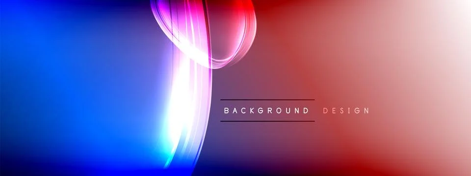 Vector abstract background - liquid transparent bubble shapes on fluid gradient Illustrazione stock