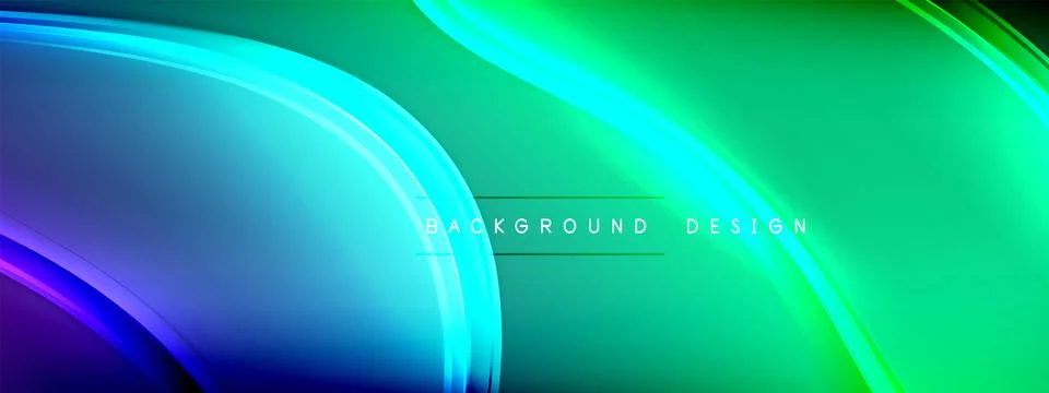 Vector abstract background - liquid transparent bubble shapes on fluid gradient Illustrazione stock