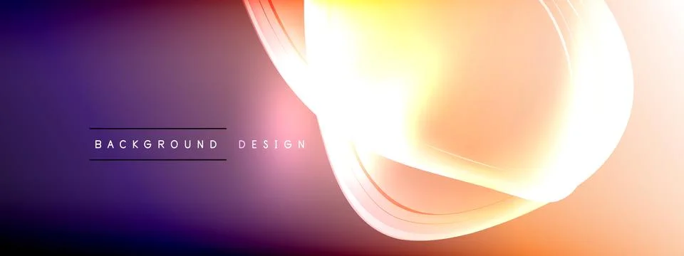 Vector abstract background - liquid transparent bubble shapes on fluid gradient イラスト素材