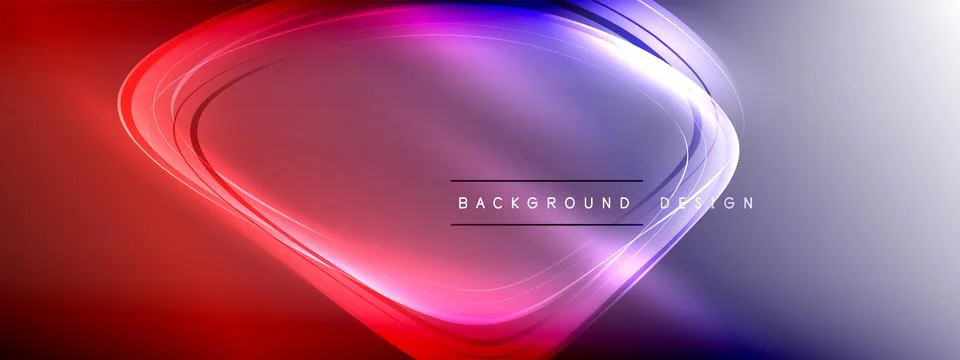 Vector abstract background - liquid transparent bubble shapes on fluid gradient Illustrazione stock