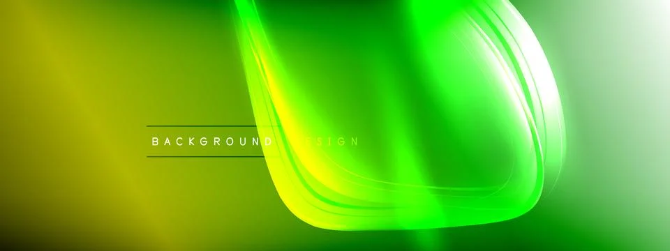 Vector abstract background - liquid transparent bubble shapes on fluid gradient Stock Illustration