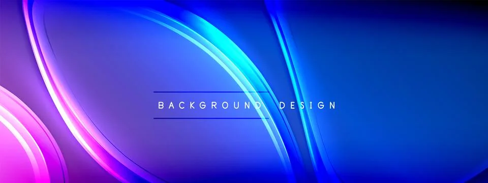 Vector abstract background - liquid transparent bubble shapes on fluid gradient 스톡 일러스트