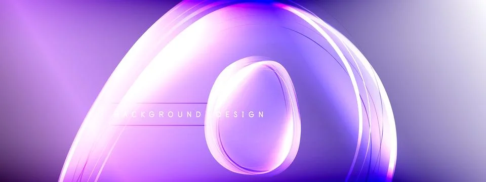 Vector abstract background - liquid transparent bubble shapes on fluid gradient Stock Illustration