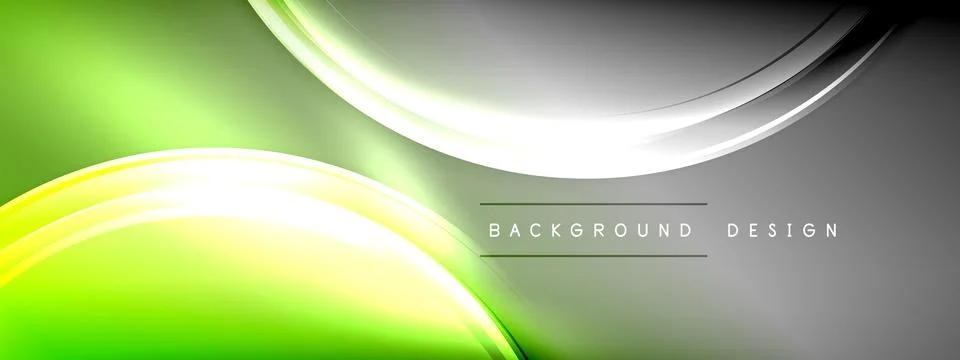Vector abstract background - liquid transparent bubble shapes on fluid gradient Stock Illustration