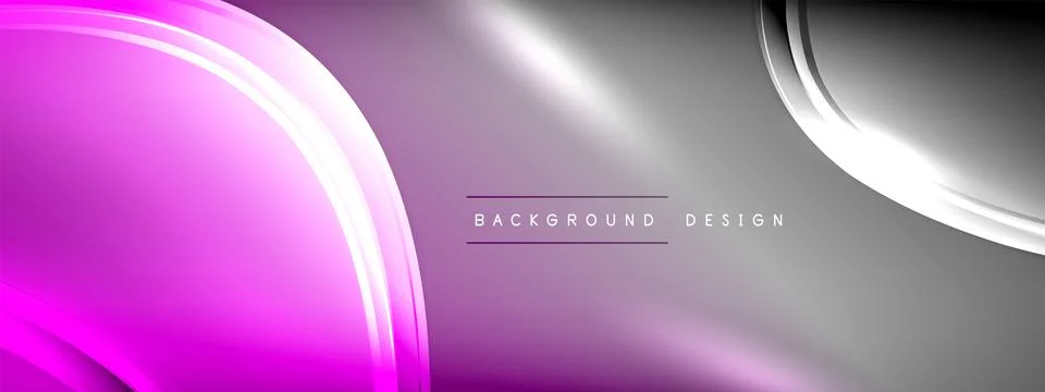 Vector abstract background - liquid transparent bubble shapes on fluid gradient Stock Illustration