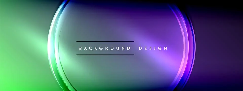 Vector abstract background - liquid transparent bubble shapes on fluid gradient Stock Illustration