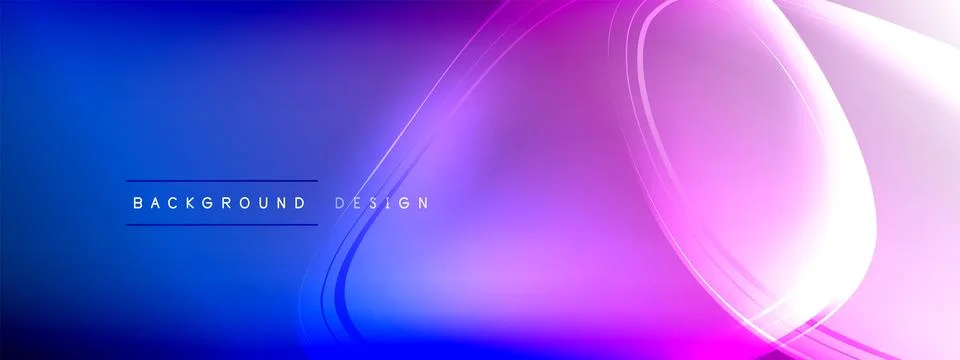 Vector abstract background - liquid transparent bubble shapes on fluid gradient Stock Illustration