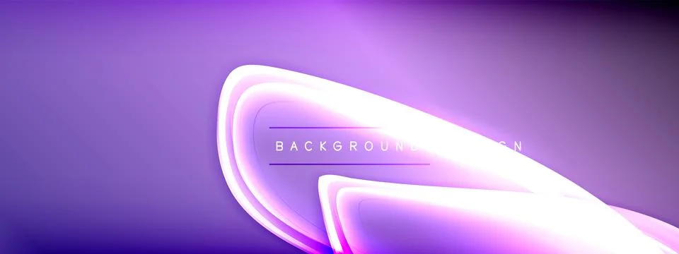 Vector abstract background - liquid transparent bubble shapes on fluid gradient Stock Illustration