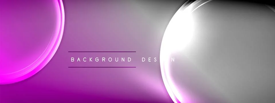 Vector abstract background - liquid transparent bubble shapes on fluid gradient Stock Illustration